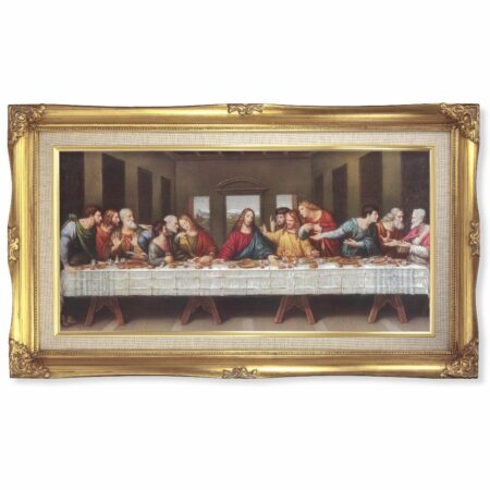 Last Supper Gold-Leaf Framed Art