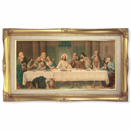 Last Supper Gold-Leaf Framed Art