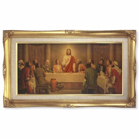 Last Supper Gold-Leaf Framed Art
