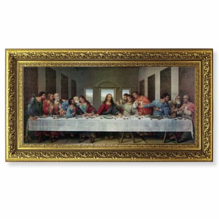 Last Supper Gold-Leaf Framed Art