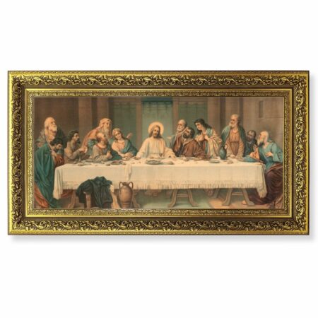 Last Supper Gold-Leaf Framed Art