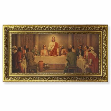 Last Supper Gold-Leaf Framed Art