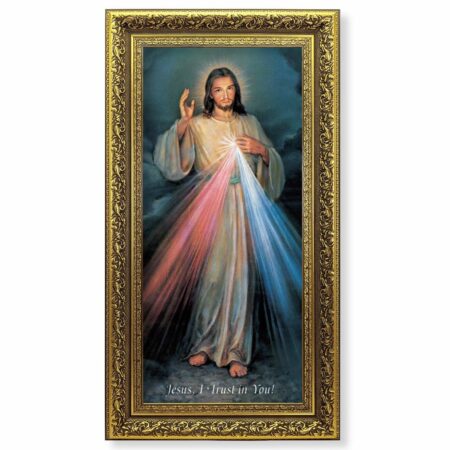Divine Mercy Gold-Leaf Framed Art