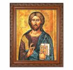 Christ the Teacher Mahogany Finished Framed Art