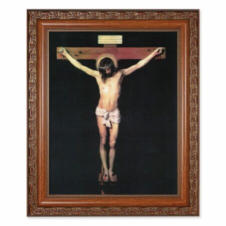The Crucifixion Mahogany Finished Framed Art