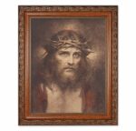 Ecce Homo Mahogany Finished Framed Art