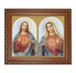 The Sacred Hearts Mahogany Finished Framed Art