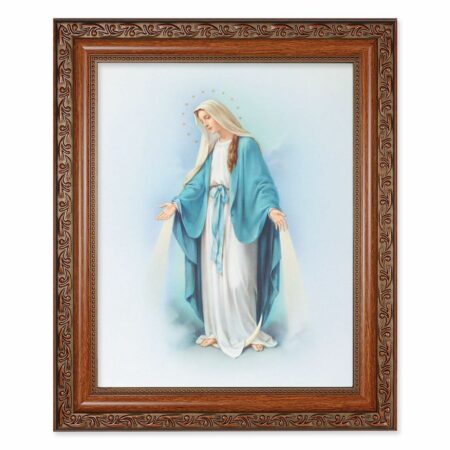 Our Lady of Grace Mahogany Finished Framed Art