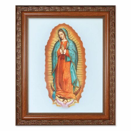 Our Lady of Guadalupe Mahogany Finished Framed Art