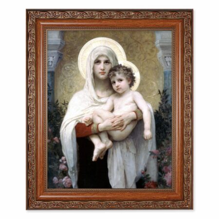 Madonna and Child Mahogany Finished Framed Art