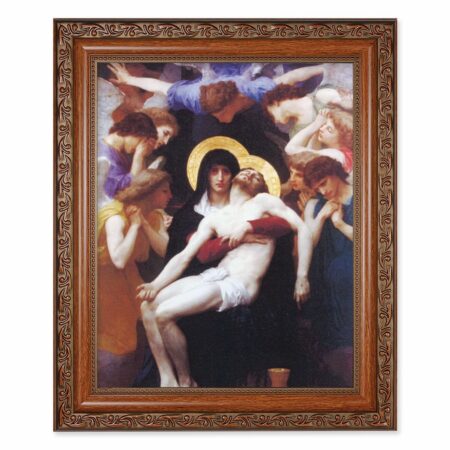 Pieta Mahogany Finished Framed Art