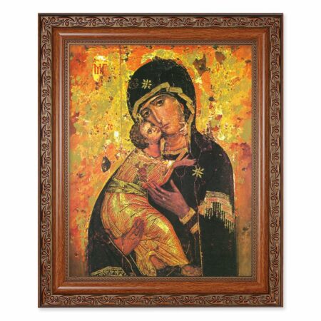 Our Lady of Vladimir Mahogany Finished Framed Art