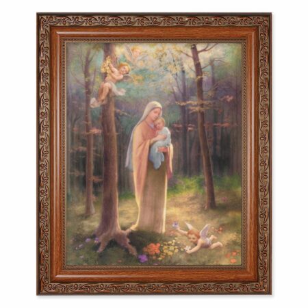 Madonna of the Woods Mahogany Finished Framed Art