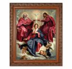 Crowning of Mary Mahogany Finished Framed Art