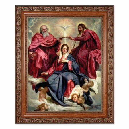 Crowning of Mary Mahogany Finished Framed Art