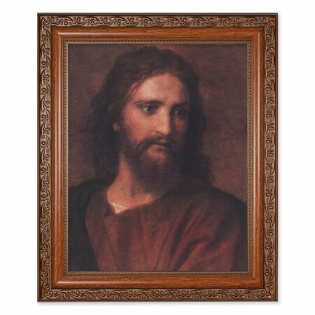 Christ at 33 Mahogany Finished Framed Art