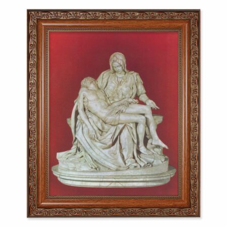 The Pieta Mahogany Finished Framed Art