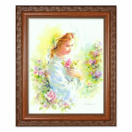 Mystical Rose Mahogany Finished Framed Art