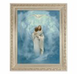 Christ Welcoming Home Antique Silver Framed Art