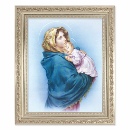 Madonna of the Streets Antique Silver Framed Art