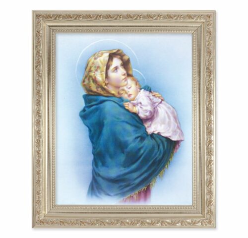 Madonna of the Streets Antique Silver Framed Art