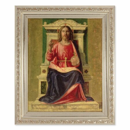King of Heaven Antique Silver Framed Art