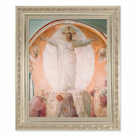 Transfiguration of Christ Antique Silver Framed Art