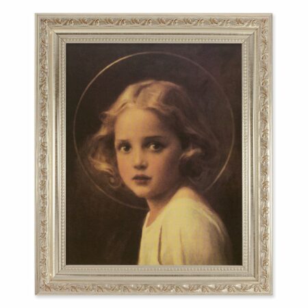 Mary Most Holy Antique Silver Framed Art