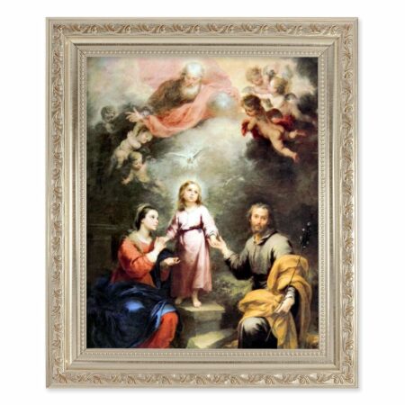 Heavenly and Earthly Trinities Antique Silver Framed Art