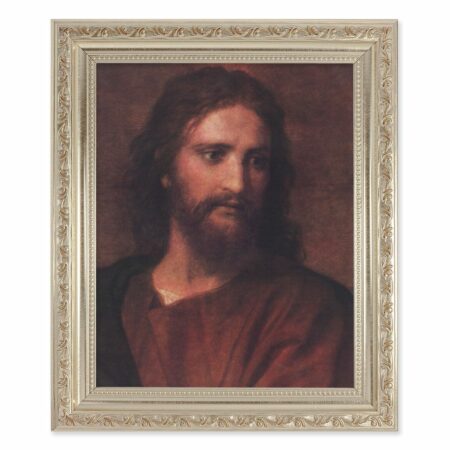 Christ at 33 Antique Silver Framed Art
