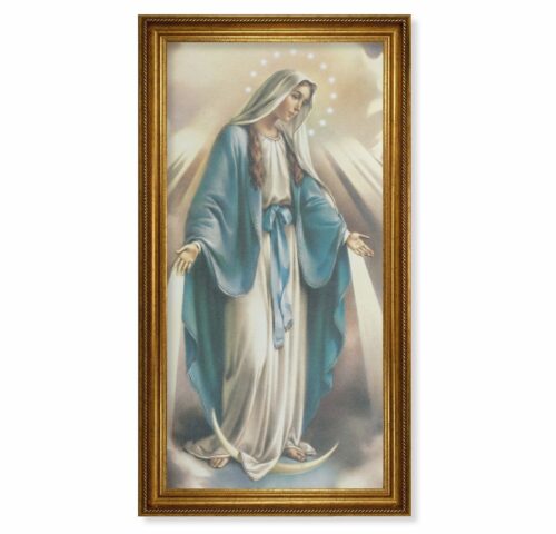 Our Lady of Grace Antique Gold Framed Art