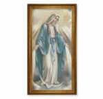 Our Lady of Grace Antique Gold Framed Canvas Art