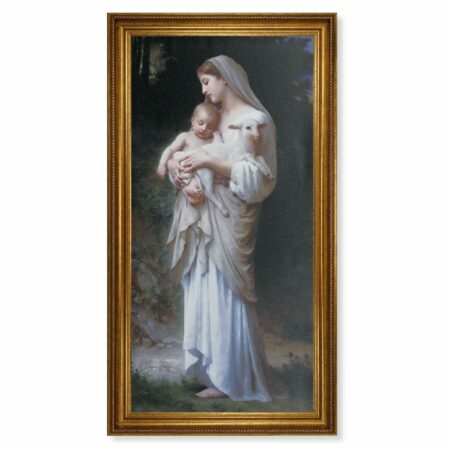 Divine Innocence Antique Gold Framed Art