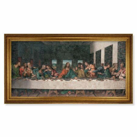 Last Supper Antique Gold Framed Art