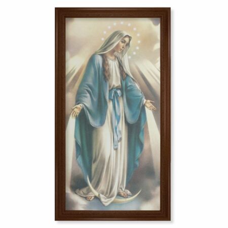 Our Lady of Grace Walnut Finish Framed Art