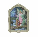 Guardian Angel on Bridge Wood Plaque