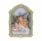 Guardian Angel with Lantern Wood Plaque