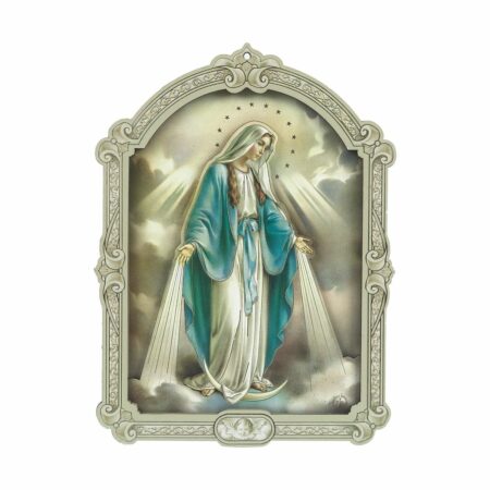 Our Lady of Grace Wood Plaque