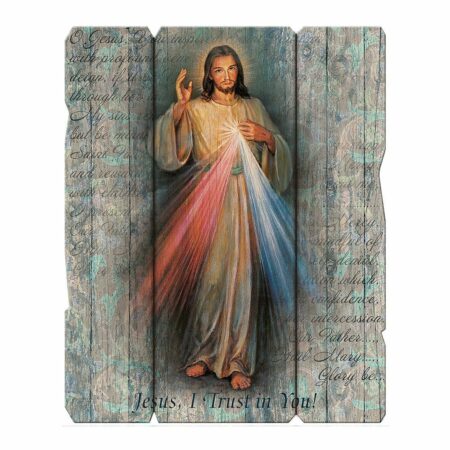 Divine Mercy Wood Wall Plaque