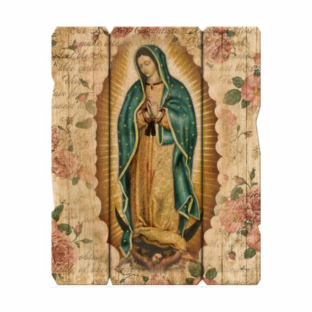 Our Lady of Guadalupe Wood Wall Plaque