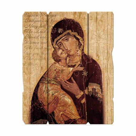 Our Lady of Vladimir Wood Wall Plaque