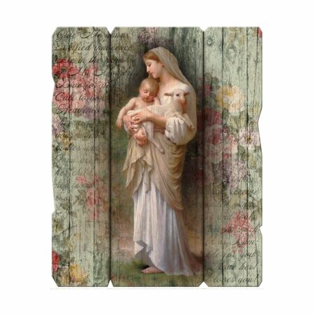 Divine Innocence Wood Wall Plaque