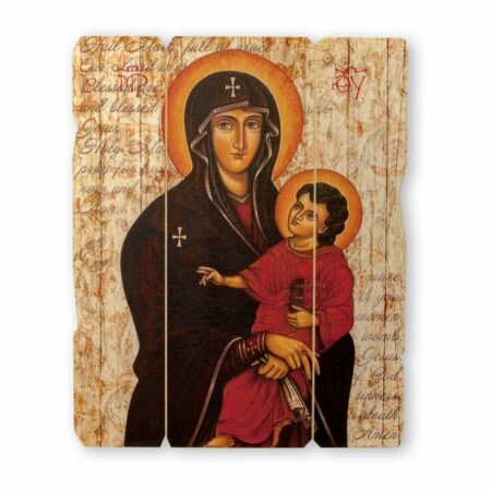 Our Lady of Romanus Wood Wall Plaque