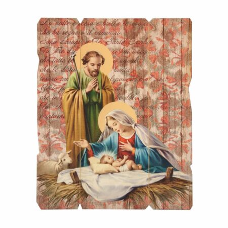 Holy Family Wood Wall Plaque