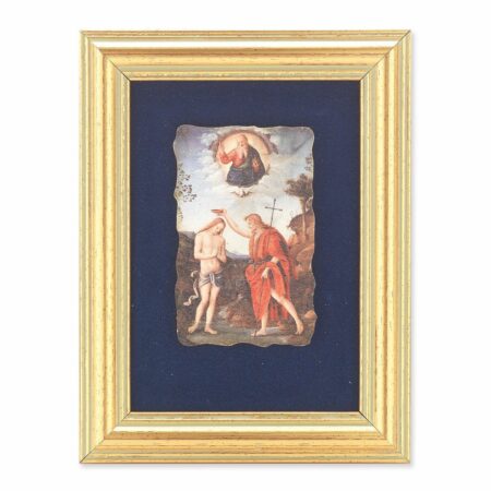 Baptism of Jesus Gold Framed Art