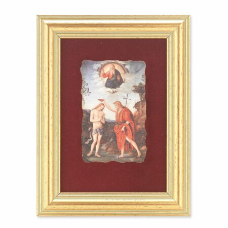 Baptism of Jesus Gold Framed Art
