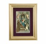 Madonna Framed Art with Beige Velvet Matting