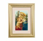 Madonna and Child Framed Art with Maroon Velvet Matting