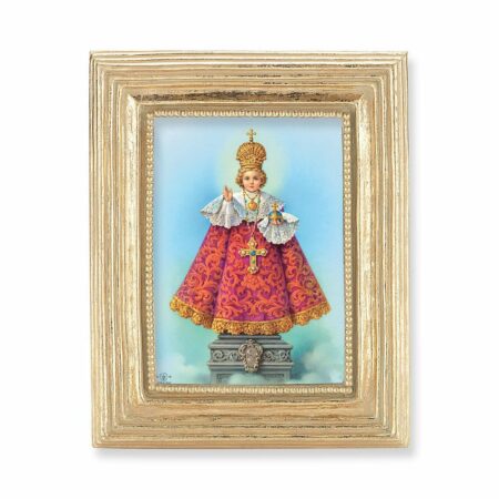 Infant of Prague Gold Framed Print