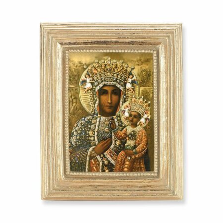 Our Lady of Czestochowa Gold Framed Print